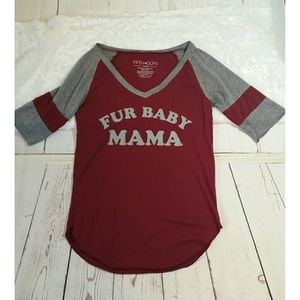 FIFTH SUN NWOT fur baby mama tee XS